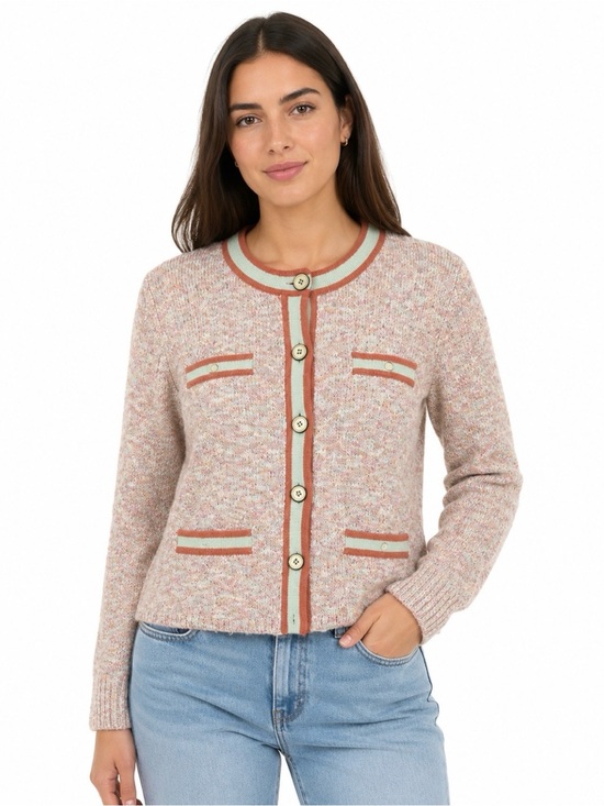 J. Crew Sweaters - J. Crew Marled Sweater Lady Jacket Soft Colors Size M